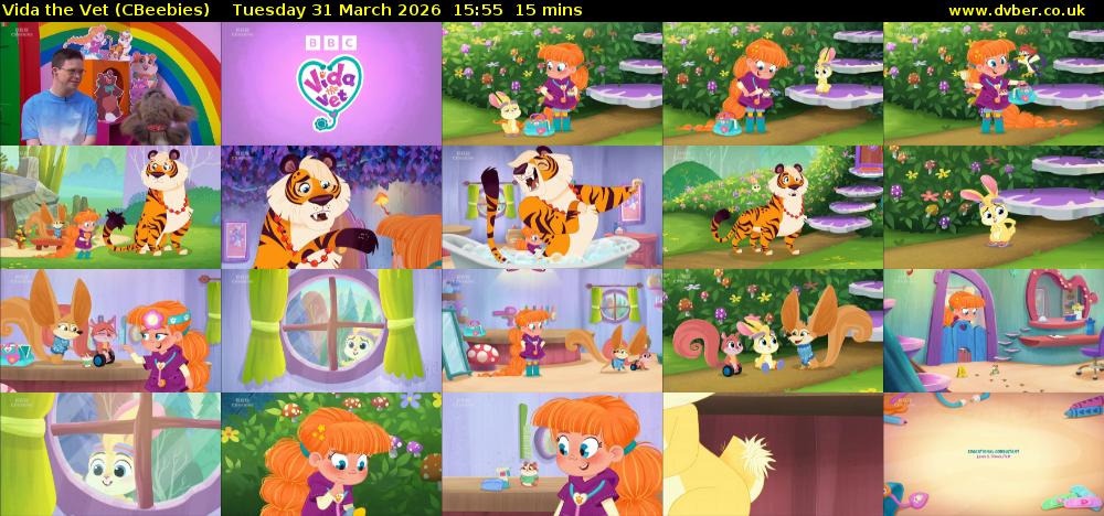 Vida the Vet (CBeebies) Tuesday 31 March 2026 15:55 - 16:10