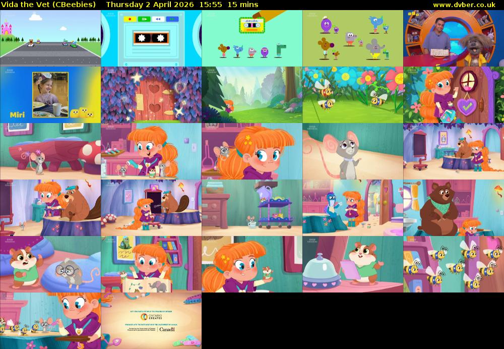 Vida the Vet (CBeebies) Thursday 2 April 2026 15:55 - 16:10