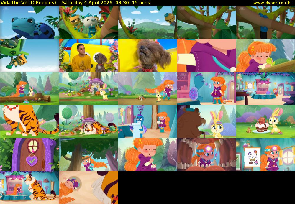 Vida the Vet (CBeebies) Saturday 4 April 2026 08:30 - 08:45