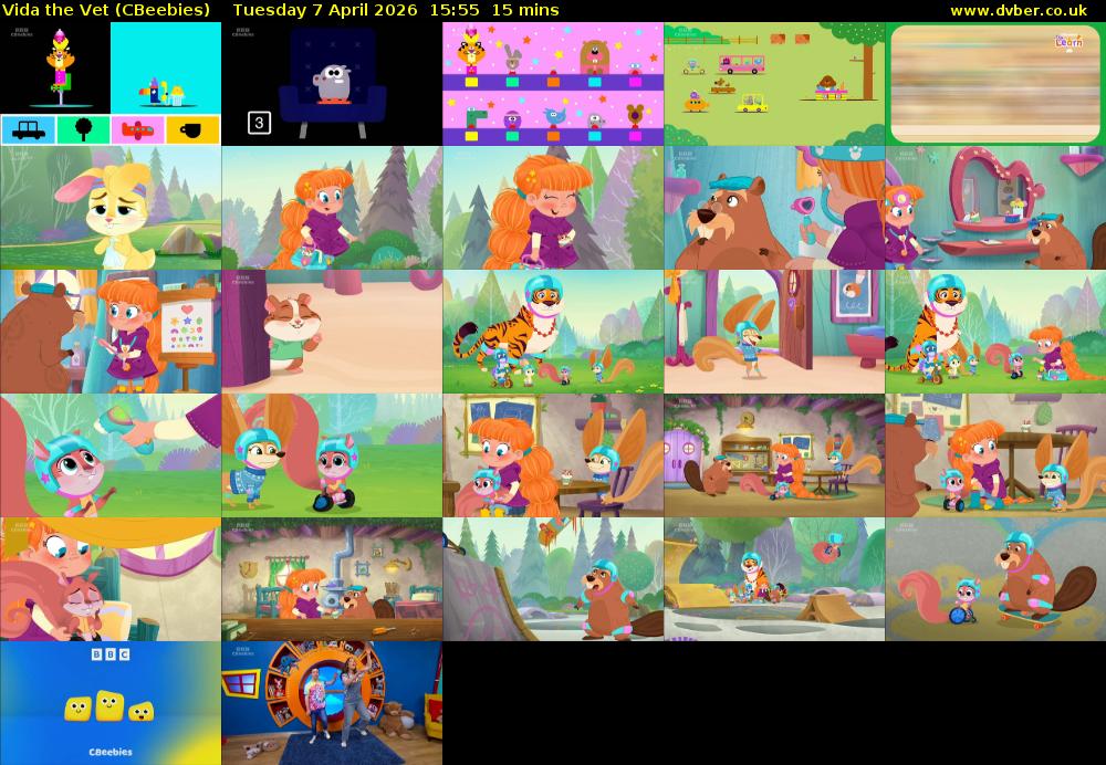 Vida the Vet (CBeebies) Tuesday 7 April 2026 15:55 - 16:10