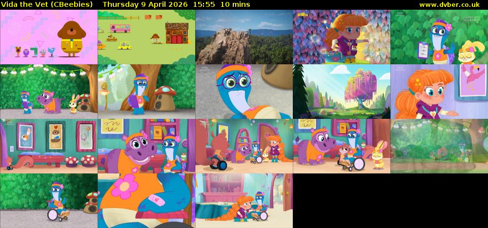 Vida the Vet (CBeebies) Thursday 9 April 2026 15:55 - 16:05