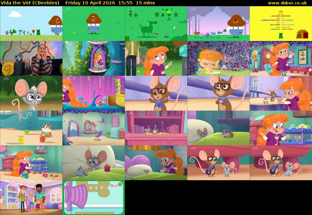 Vida the Vet (CBeebies) Friday 10 April 2026 15:55 - 16:10