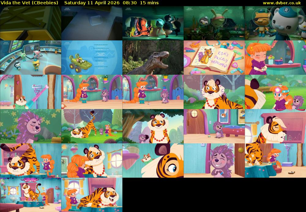 Vida the Vet (CBeebies) Saturday 11 April 2026 08:30 - 08:45