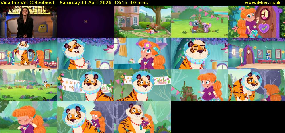 Vida the Vet (CBeebies) Saturday 11 April 2026 13:15 - 13:25