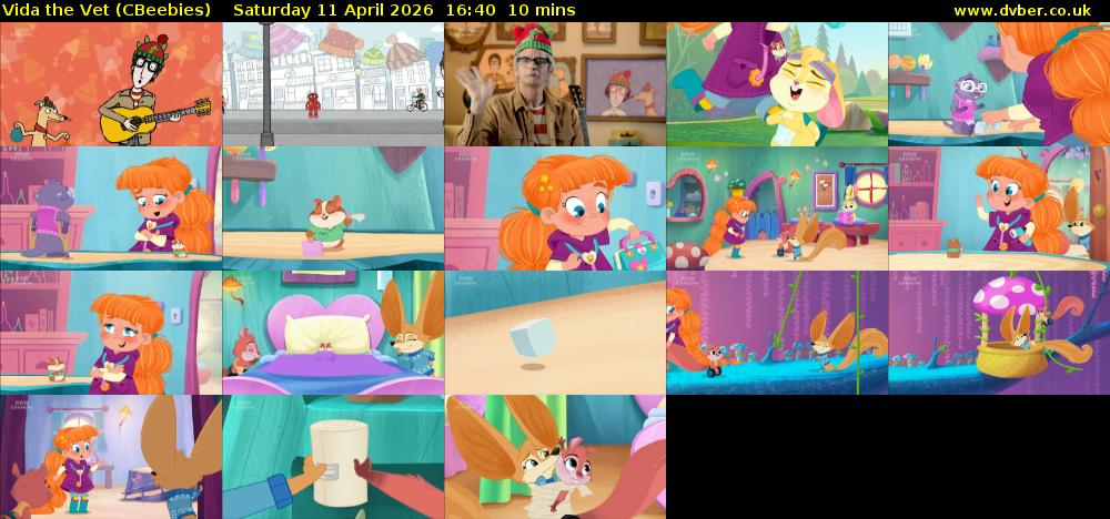 Vida the Vet (CBeebies) Saturday 11 April 2026 16:40 - 16:50