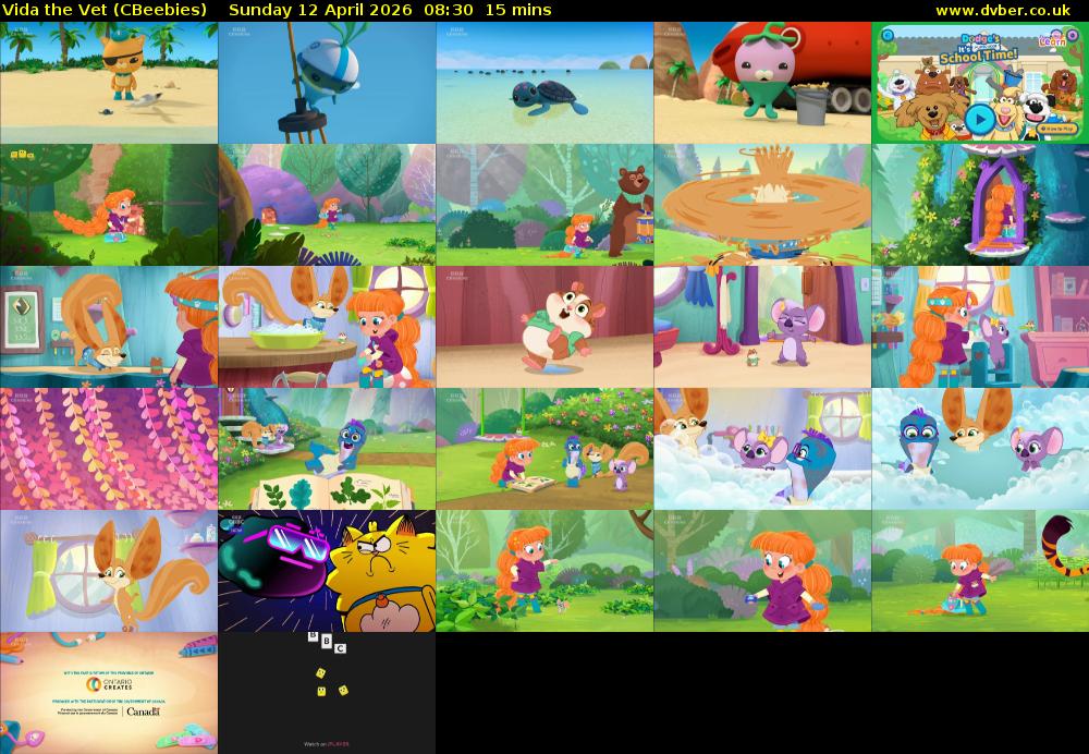 Vida the Vet (CBeebies) Sunday 12 April 2026 08:30 - 08:45
