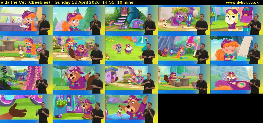 Vida the Vet (CBeebies) Sunday 12 April 2026 14:55 - 15:05