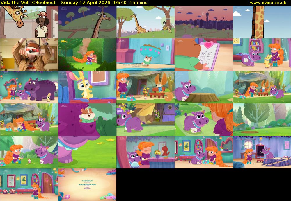 Vida the Vet (CBeebies) Sunday 12 April 2026 16:40 - 16:55