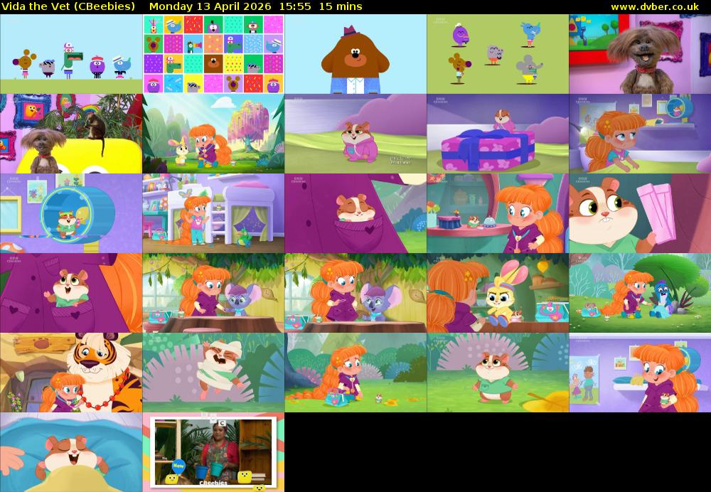 Vida the Vet (CBeebies) Monday 13 April 2026 15:55 - 16:10