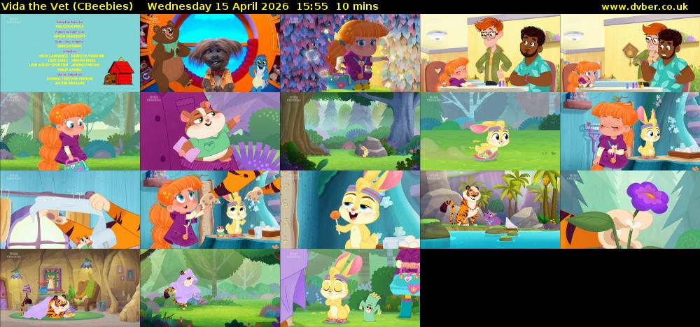 Vida the Vet (CBeebies) Wednesday 15 April 2026 15:55 - 16:05