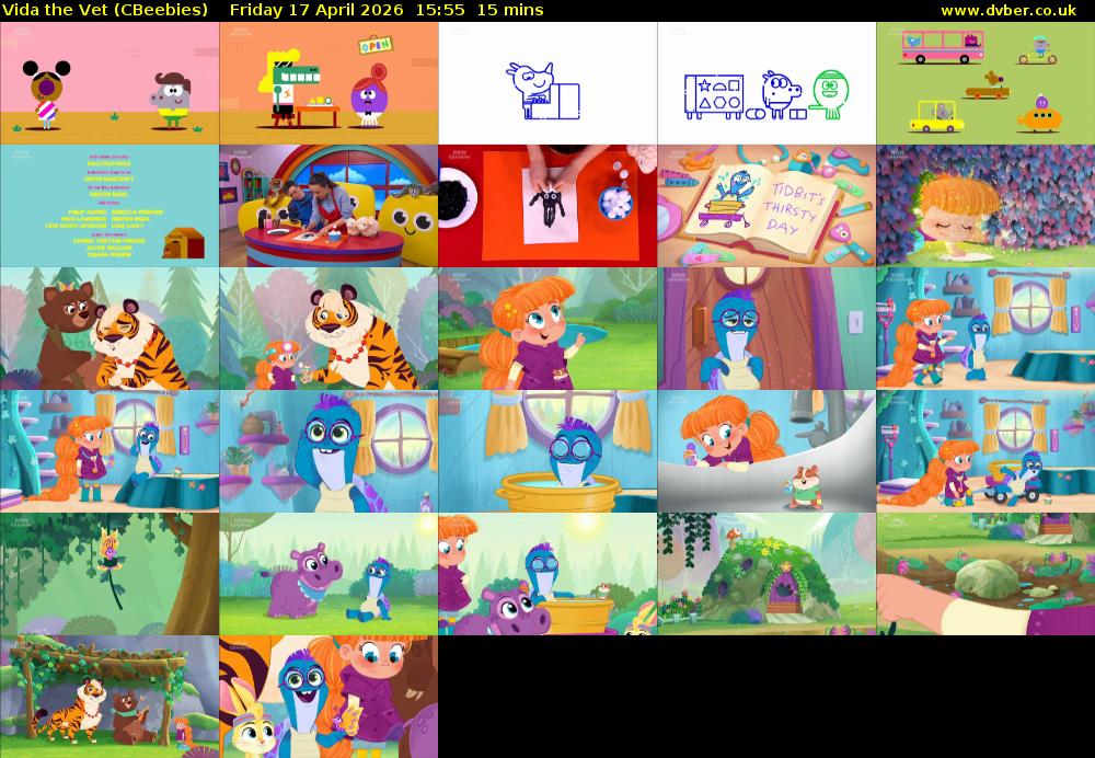 Vida the Vet (CBeebies) Friday 17 April 2026 15:55 - 16:10