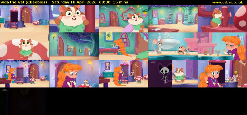 Vida the Vet (CBeebies) Saturday 18 April 2026 08:30 - 08:45