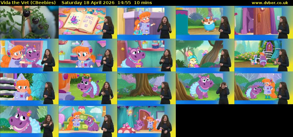 Vida the Vet (CBeebies) Saturday 18 April 2026 14:55 - 15:05