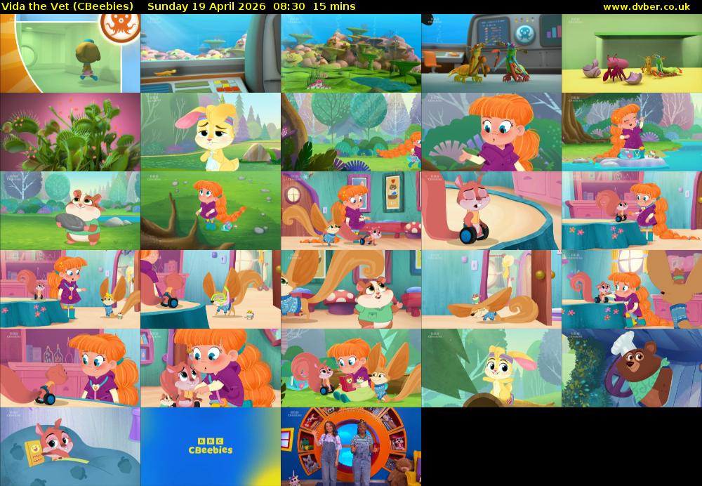 Vida the Vet (CBeebies) Sunday 19 April 2026 08:30 - 08:45