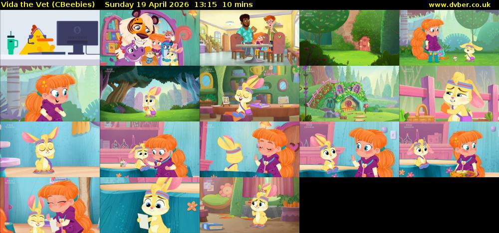 Vida the Vet (CBeebies) Sunday 19 April 2026 13:15 - 13:25