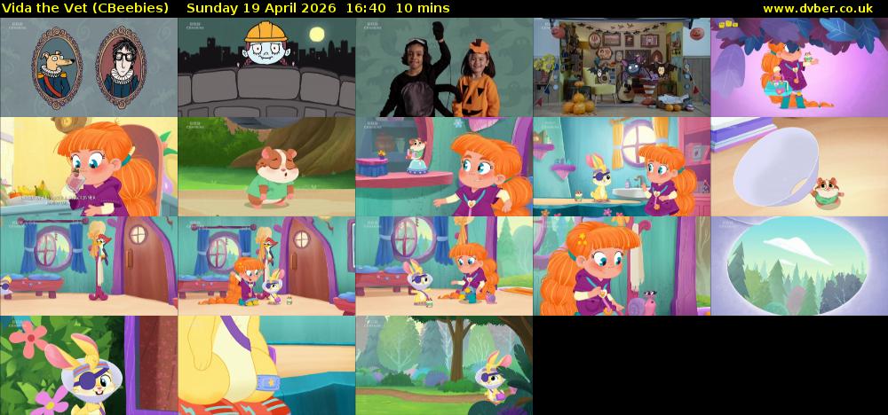 Vida the Vet (CBeebies) Sunday 19 April 2026 16:40 - 16:50