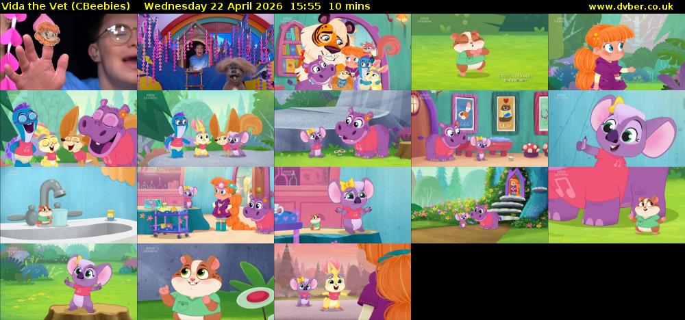 Vida the Vet (CBeebies) Wednesday 22 April 2026 15:55 - 16:05