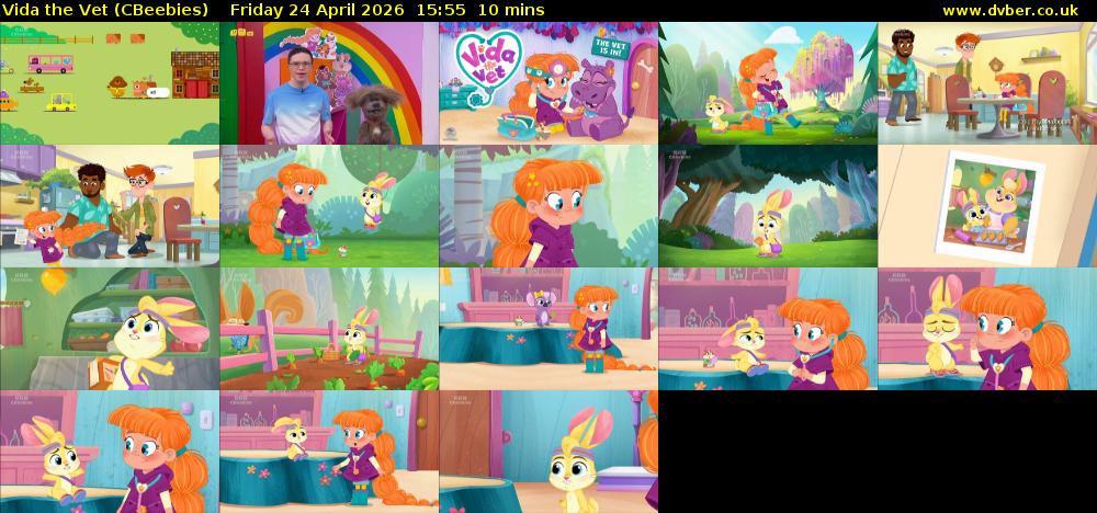 Vida the Vet (CBeebies) Friday 24 April 2026 15:55 - 16:05