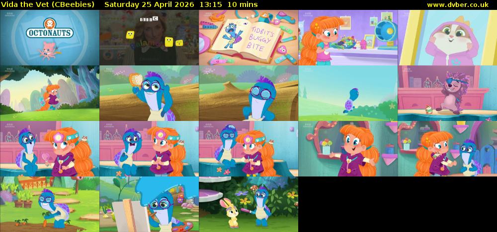 Vida the Vet (CBeebies) Saturday 25 April 2026 13:15 - 13:25