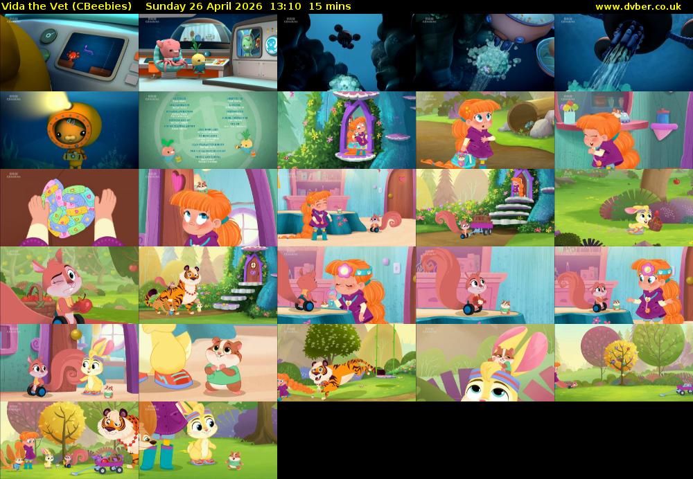 Vida the Vet (CBeebies) Sunday 26 April 2026 13:10 - 13:25