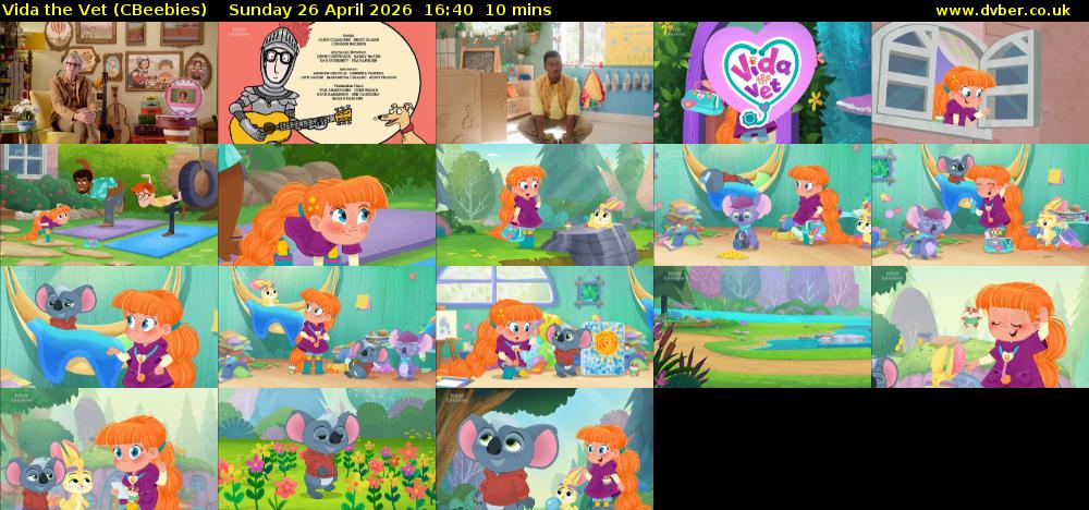 Vida the Vet (CBeebies) Sunday 26 April 2026 16:40 - 16:50