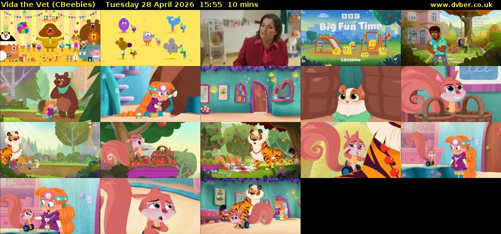 Vida the Vet (CBeebies) Tuesday 28 April 2026 15:55 - 16:05
