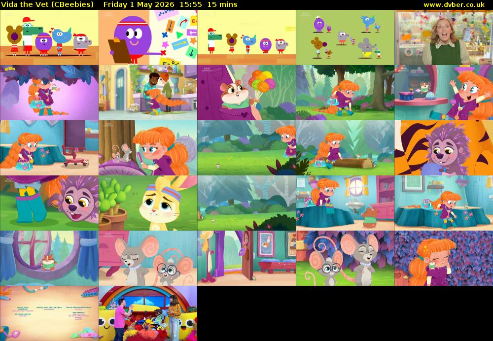 Vida the Vet (CBeebies) Friday 1 May 2026 15:55 - 16:10