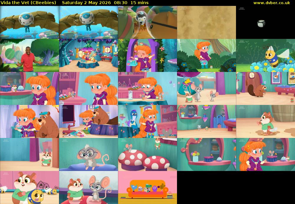 Vida the Vet (CBeebies) Saturday 2 May 2026 08:30 - 08:45
