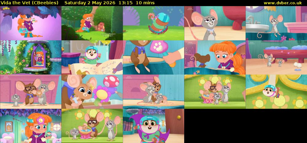 Vida the Vet (CBeebies) Saturday 2 May 2026 13:15 - 13:25