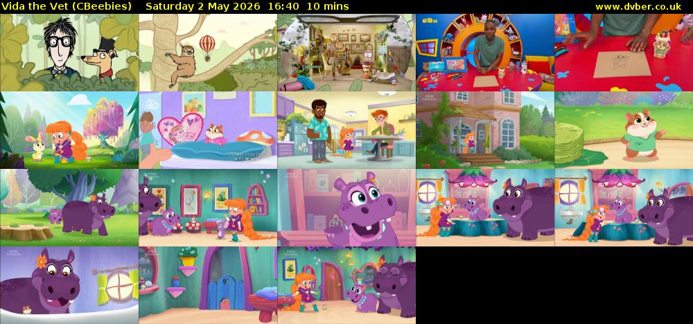 Vida the Vet (CBeebies) Saturday 2 May 2026 16:40 - 16:50