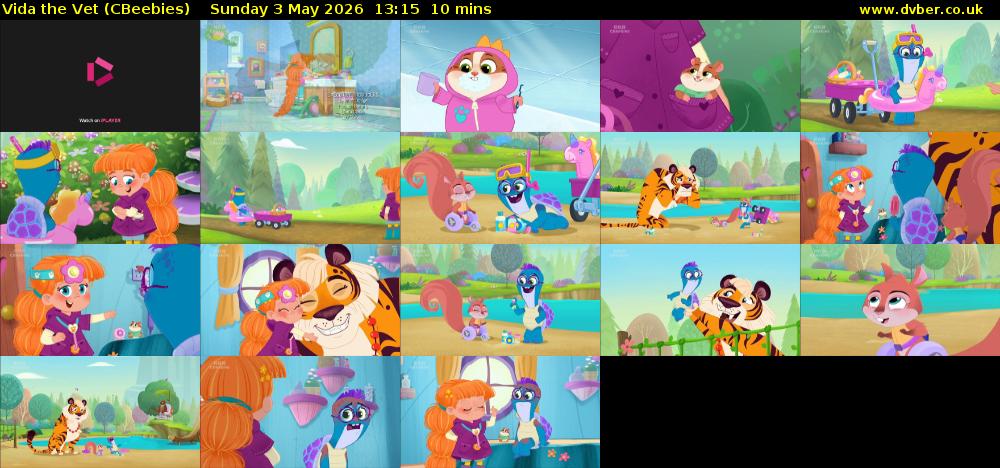 Vida the Vet (CBeebies) Sunday 3 May 2026 13:15 - 13:25