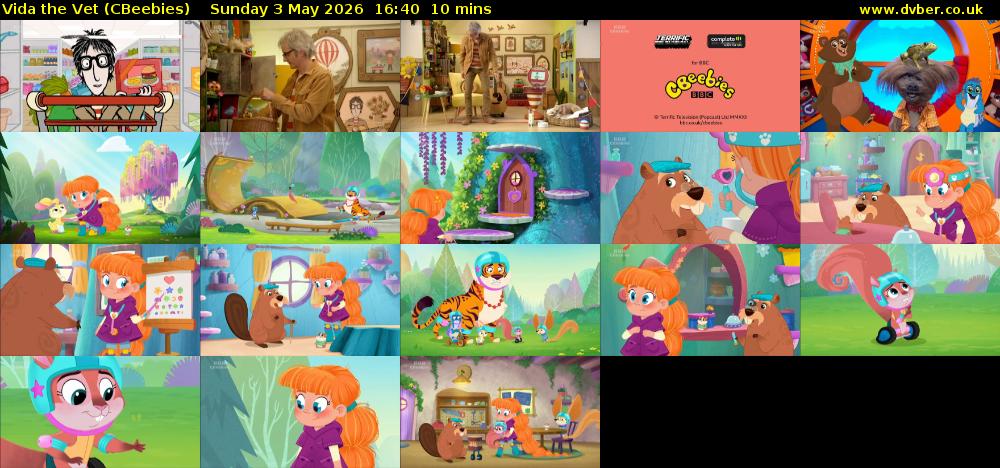 Vida the Vet (CBeebies) Sunday 3 May 2026 16:40 - 16:50