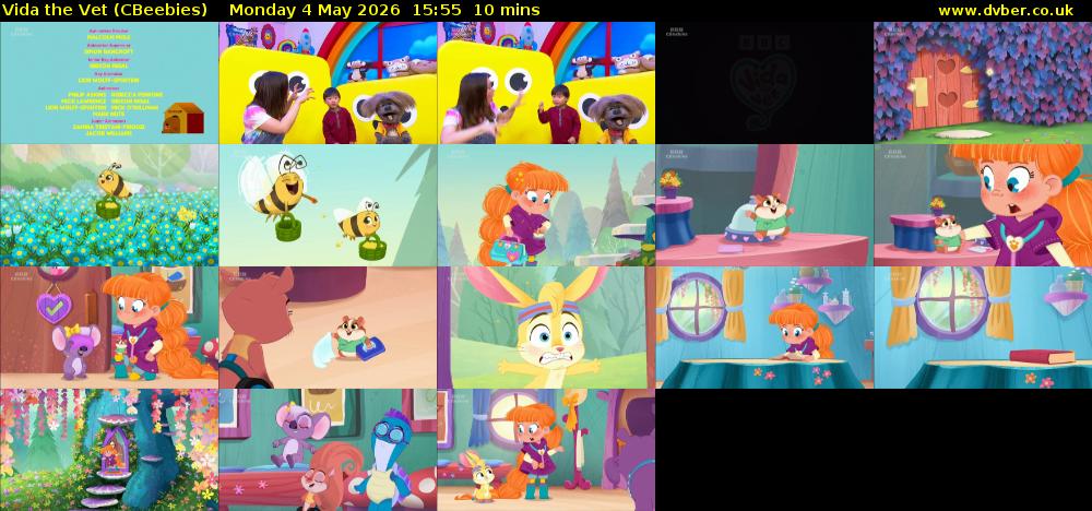 Vida the Vet (CBeebies) Monday 4 May 2026 15:55 - 16:05