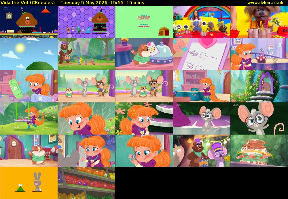 Vida the Vet (CBeebies) Tuesday 5 May 2026 15:55 - 16:10