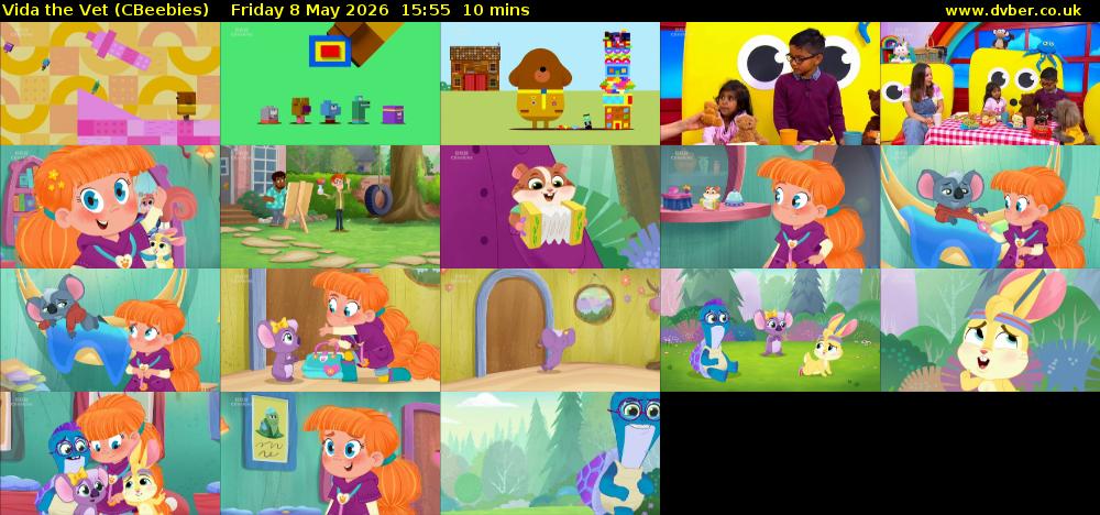 Vida the Vet (CBeebies) Friday 8 May 2026 15:55 - 16:05