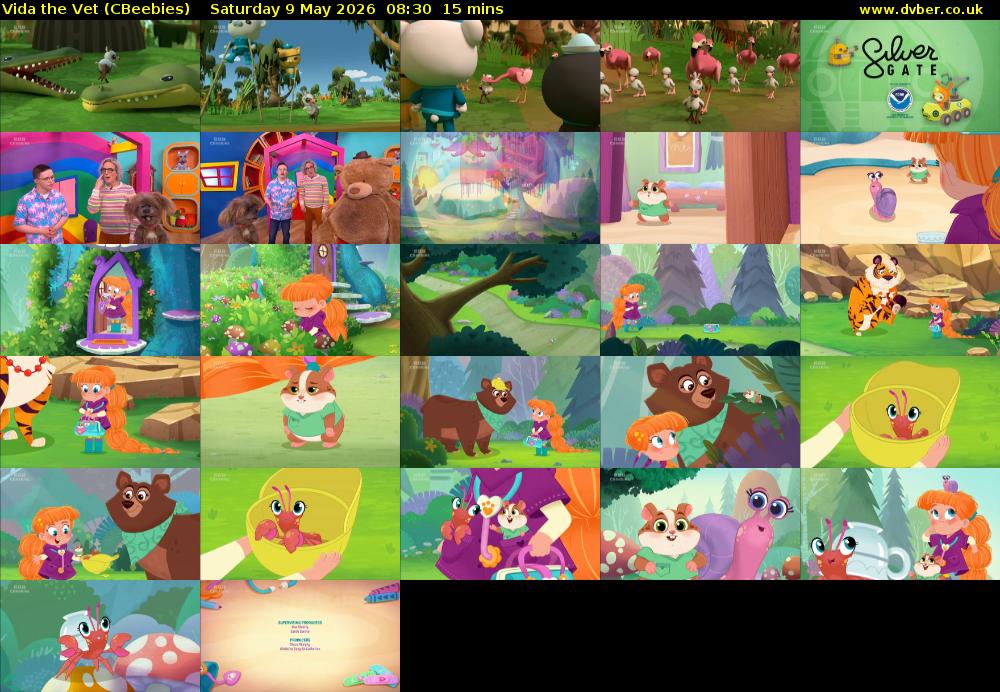 Vida the Vet (CBeebies) Saturday 9 May 2026 08:30 - 08:45