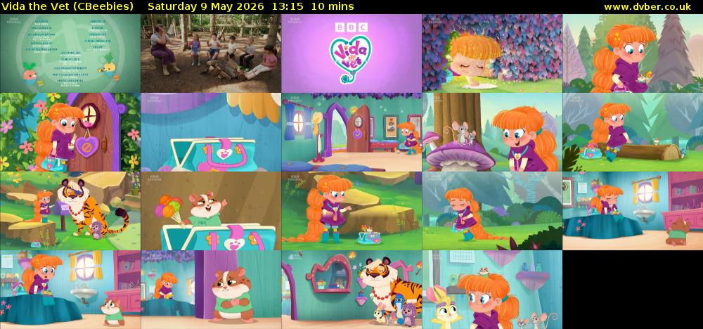 Vida the Vet (CBeebies) Saturday 9 May 2026 13:15 - 13:25