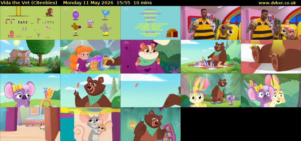 Vida the Vet (CBeebies) Monday 11 May 2026 15:55 - 16:05