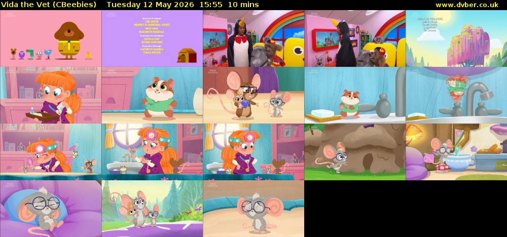 Vida the Vet (CBeebies) Tuesday 12 May 2026 15:55 - 16:05