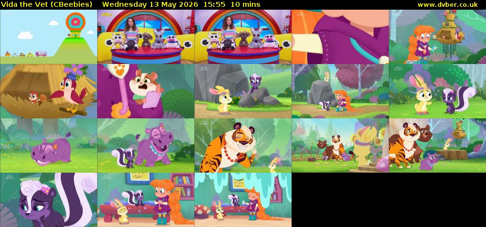 Vida the Vet (CBeebies) Wednesday 13 May 2026 15:55 - 16:05