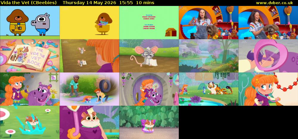 Vida the Vet (CBeebies) Thursday 14 May 2026 15:55 - 16:05