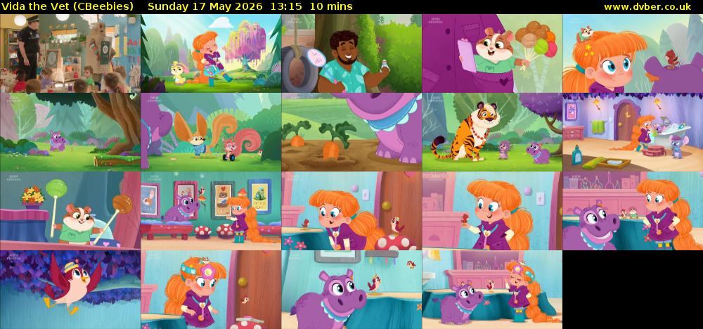 Vida the Vet (CBeebies) Sunday 17 May 2026 13:15 - 13:25