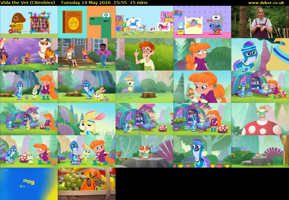 Vida the Vet (CBeebies) Tuesday 19 May 2026 15:55 - 16:10