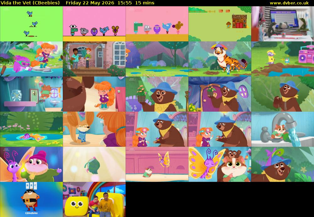 Vida the Vet (CBeebies) Friday 22 May 2026 15:55 - 16:10
