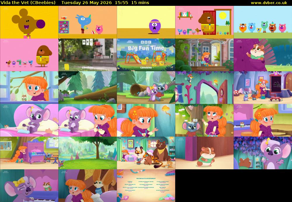 Vida the Vet (CBeebies) Tuesday 26 May 2026 15:55 - 16:10