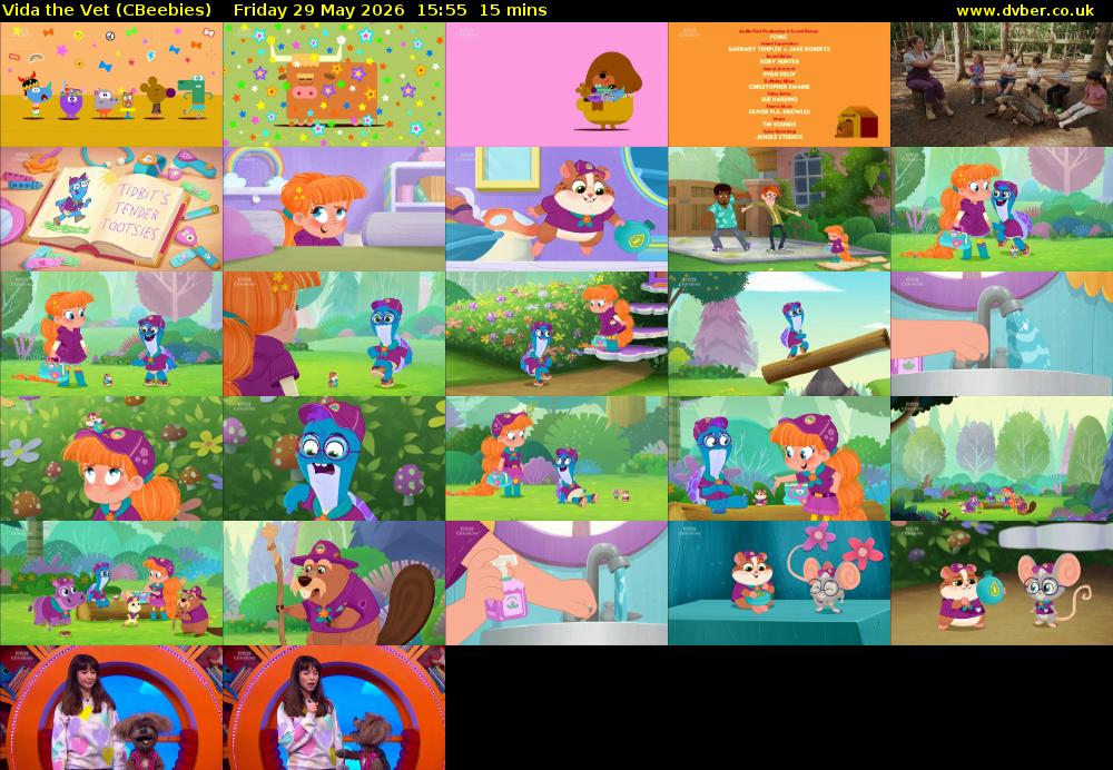 Vida the Vet (CBeebies) Friday 29 May 2026 15:55 - 16:10