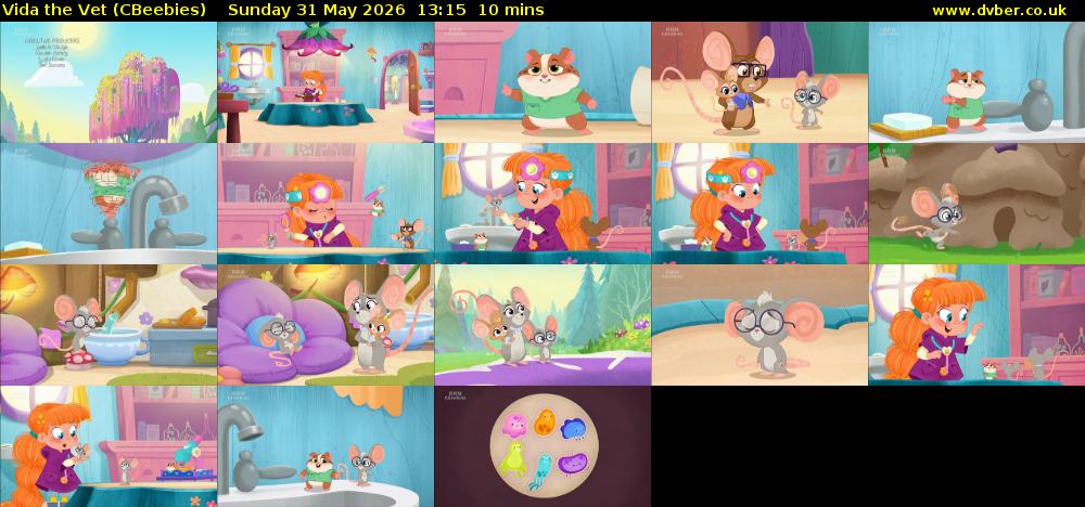 Vida the Vet (CBeebies) Sunday 31 May 2026 13:15 - 13:25