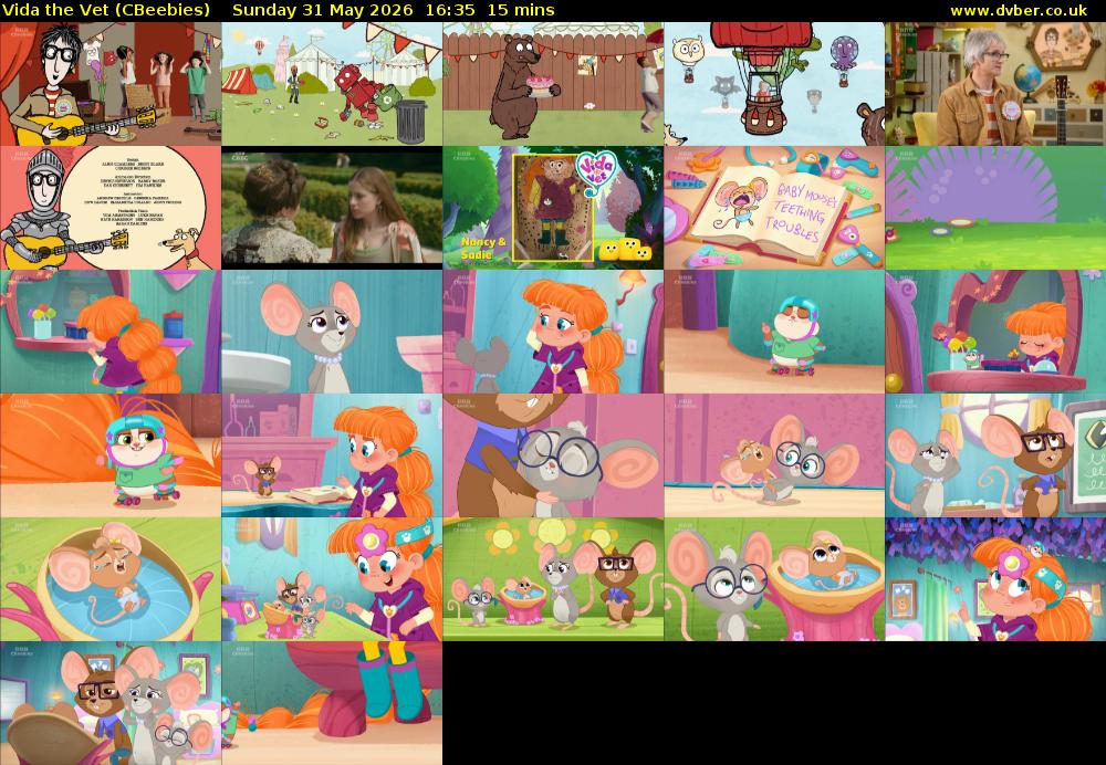 Vida the Vet (CBeebies) Sunday 31 May 2026 16:35 - 16:50