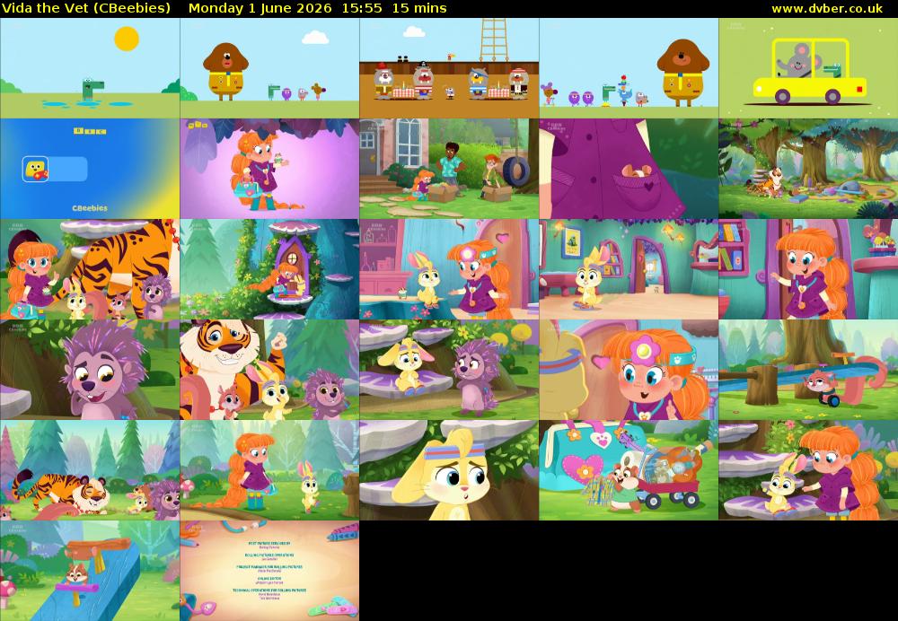 Vida the Vet (CBeebies) Monday 1 June 2026 15:55 - 16:10