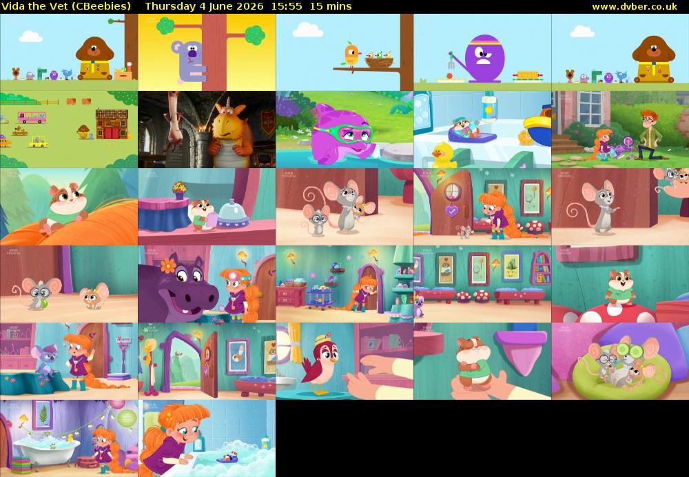 Vida the Vet (CBeebies) Thursday 4 June 2026 15:55 - 16:10